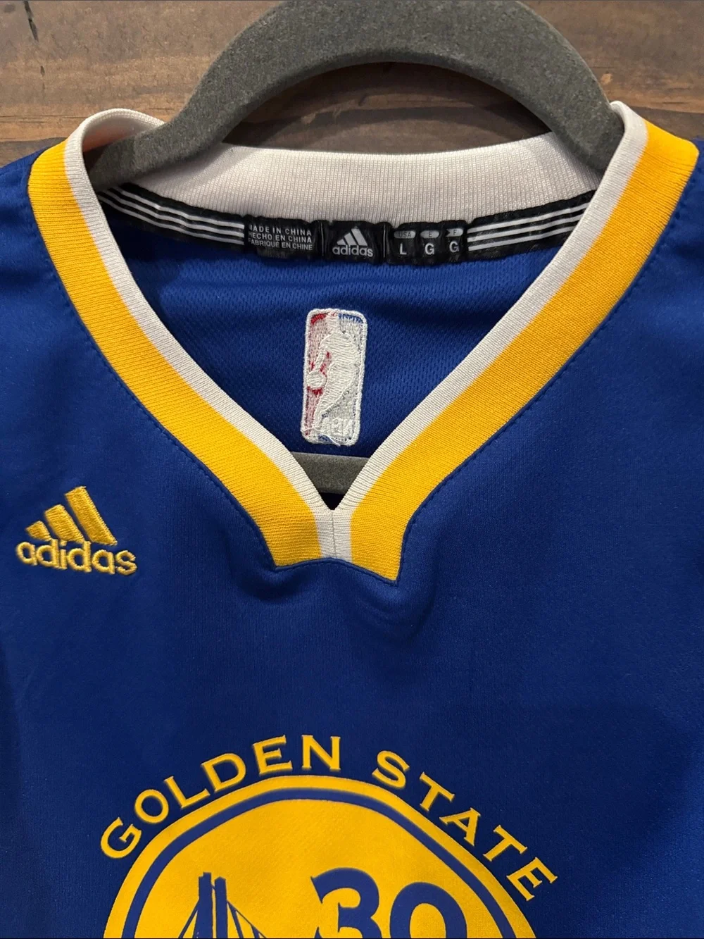 Curry adidas Kids Golden State Warriors Blue & Yellow Jersey #30